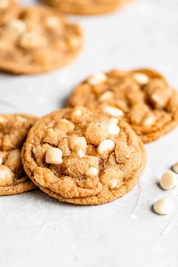 Tahini White Macadamia Chip Cookies