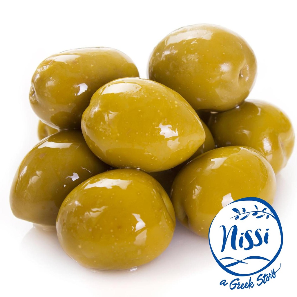 Organic Greek Nissi Halkidiki Olives Large (with Pit) kg