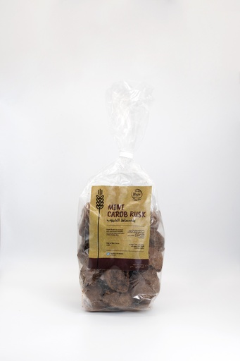 Greek Mini Barley Carob Rusk 300g